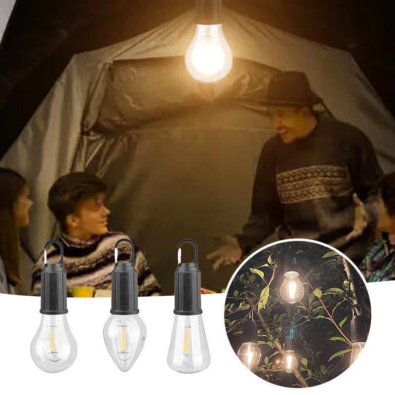 Outdoor Camping Hanging Type-C Charging Retro Bulb Light