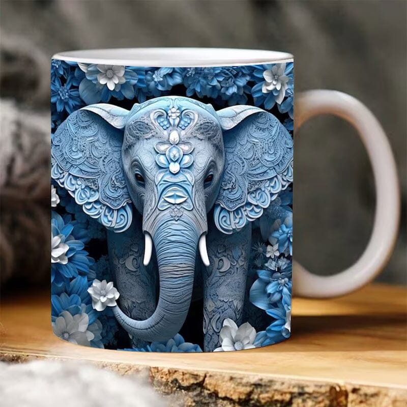🐘Elephant print mug