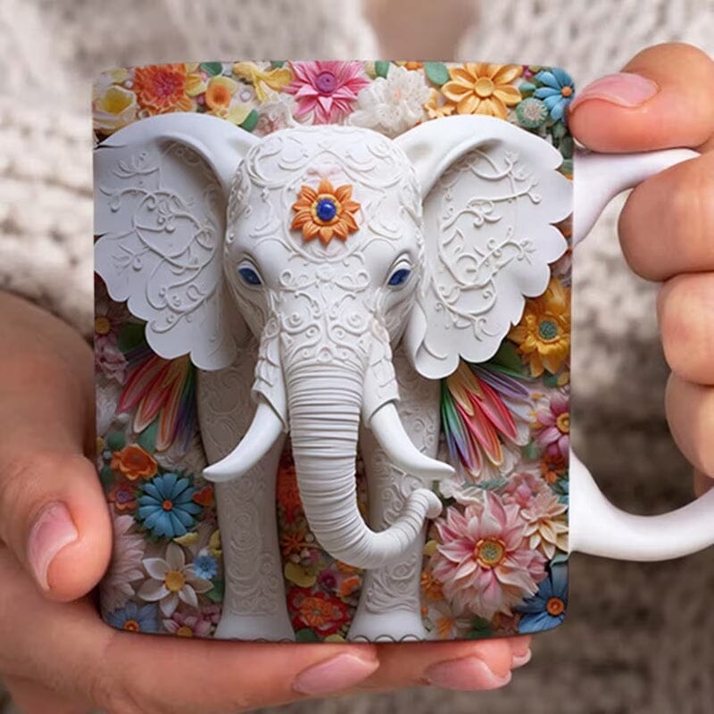 🐘Elephant print mug