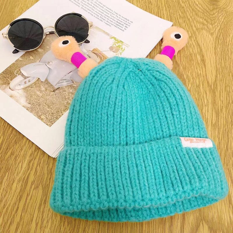 🐸Winter Parent-Child Cute Glowing Little Monster Knit Hat