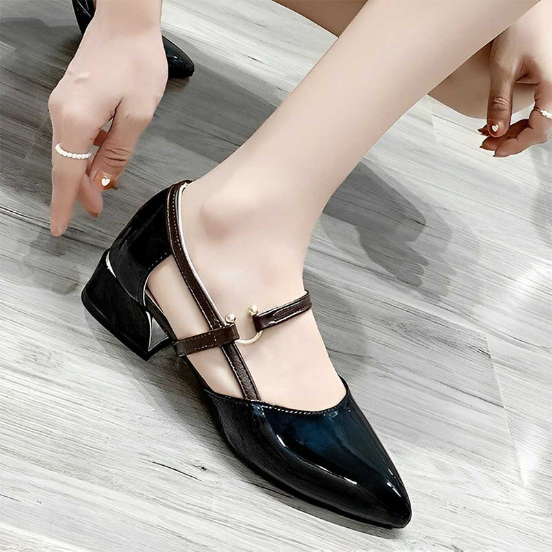 Pointed Toe Low Heel Sandals