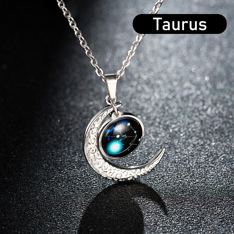 Zodiacal Type Moon Necklace