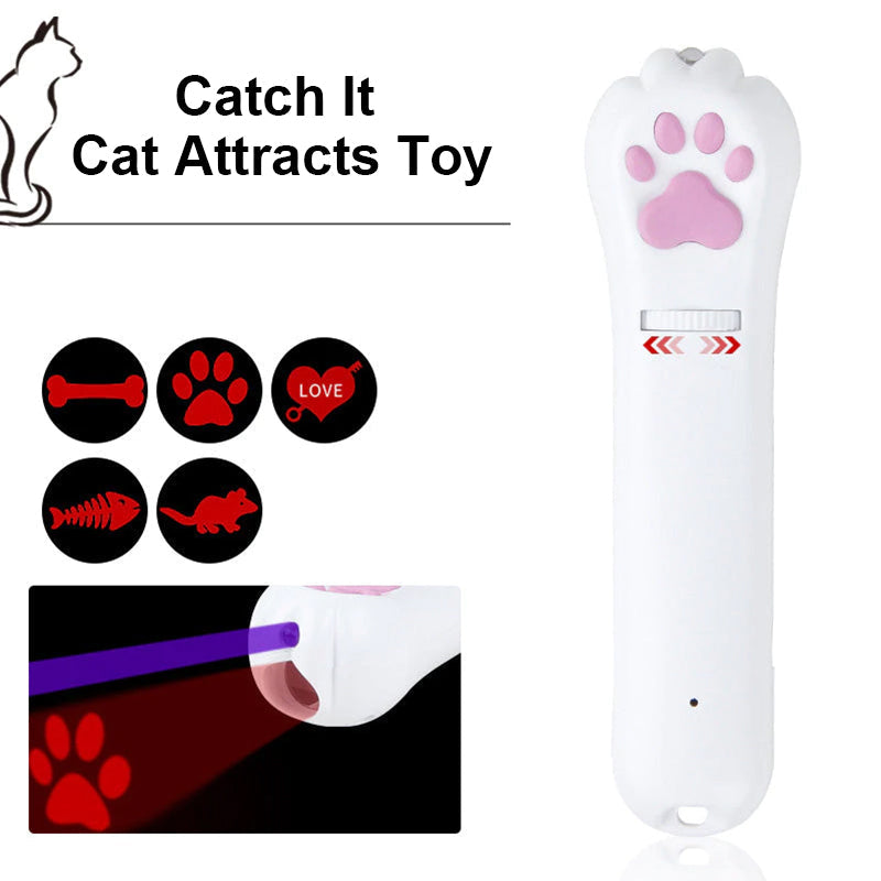"Catch it" Cat attracts toys (with 5 pattern)