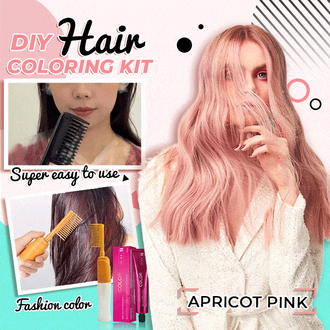 DIY Hair Coloring Kit (Hair Dye + Bottle With Comb)