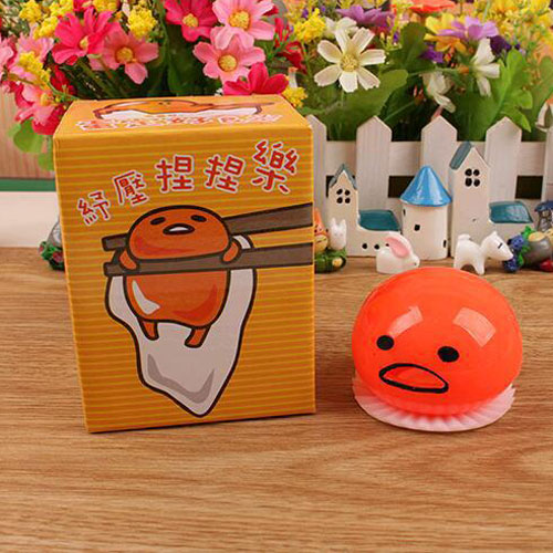 Interesting Egg Yolk Print Ball Stress Relief Toy