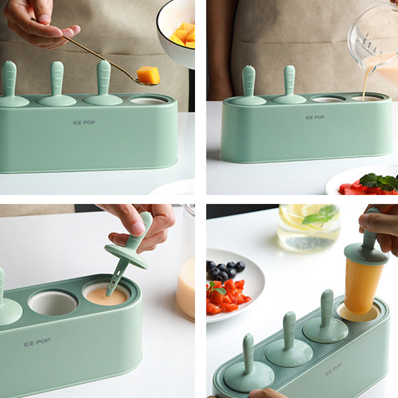 Silicone Popsicle Ice Cream Mold Set