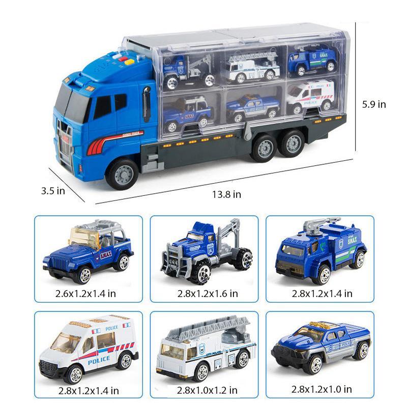 Alloy Storage Truck And Car Model Toy Series