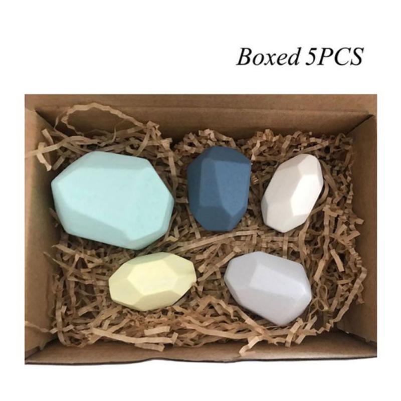 Wood Rock Set Balancing Blocks Natural Wood Toy