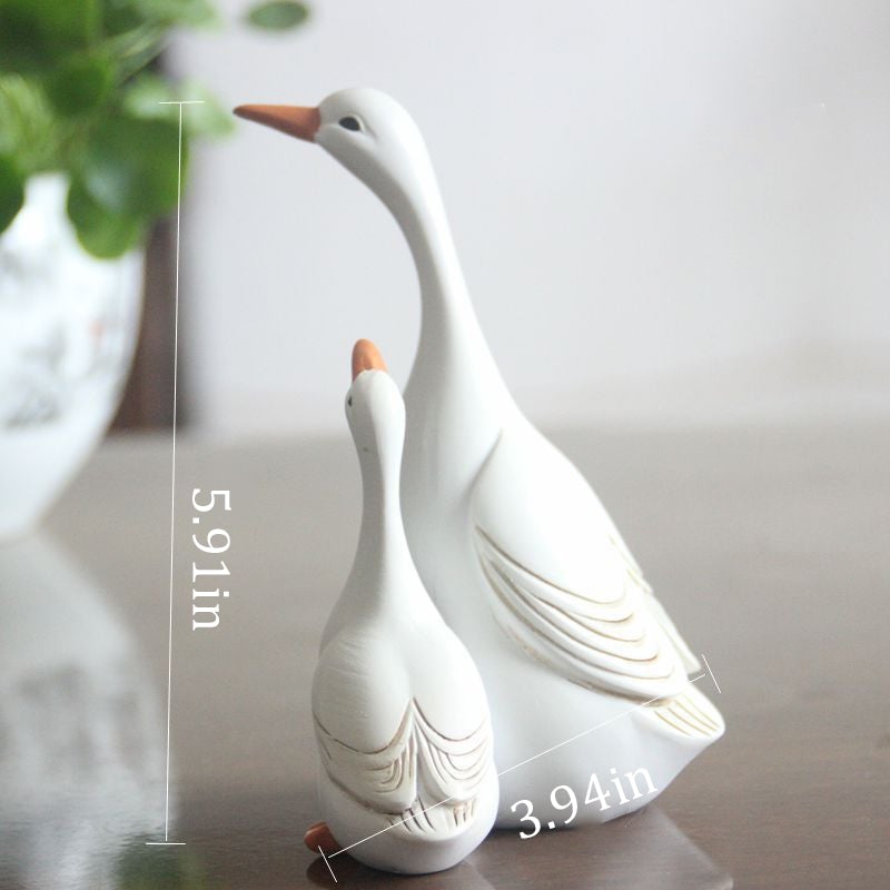 Resin Simulation Duck Art Ornament