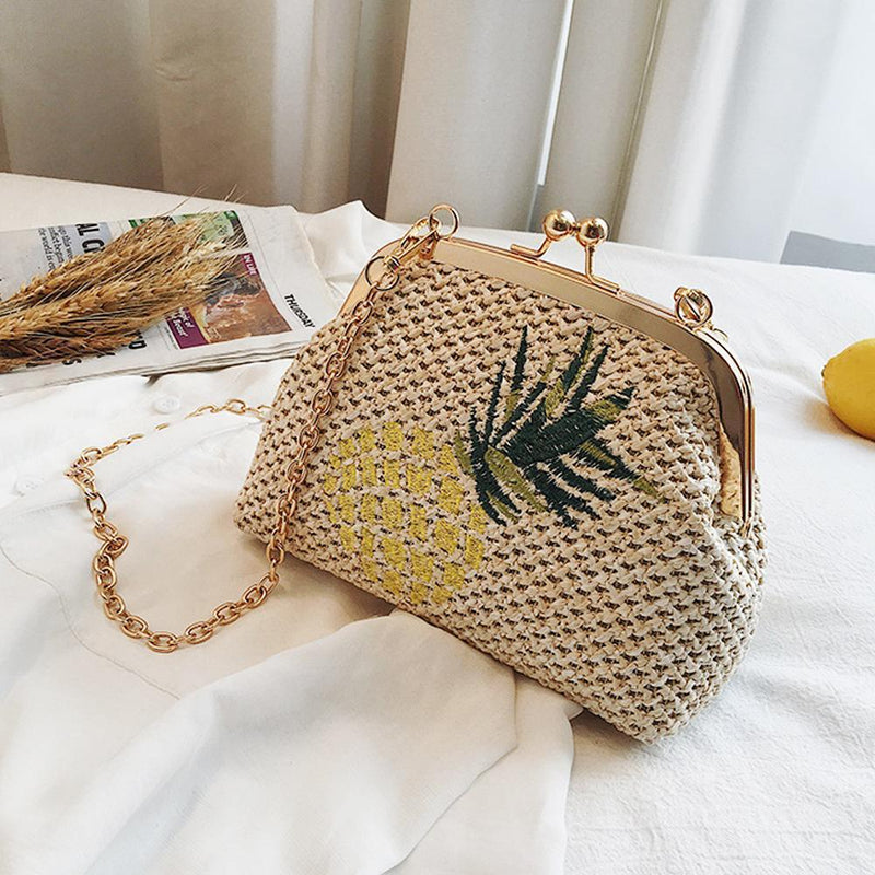 Woven Chain Crossbody Bag