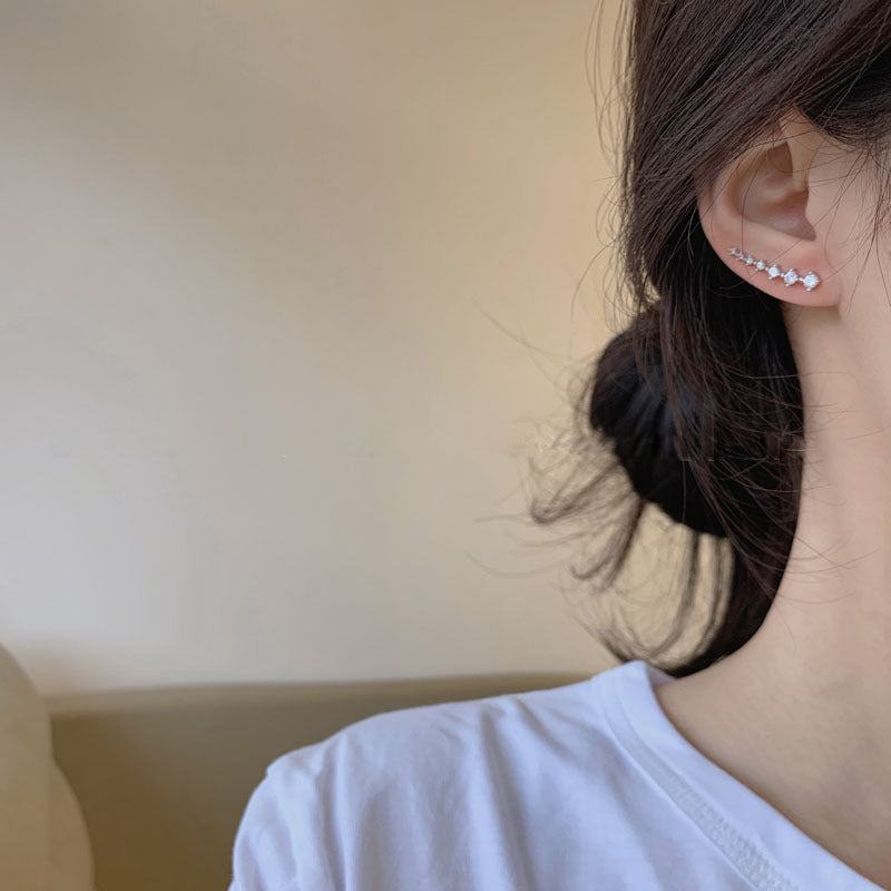 Seven Star Diamond Stud Earrings