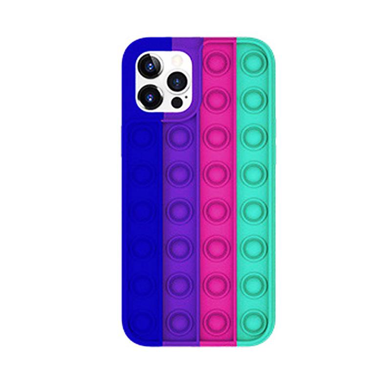 Toy Phone Case, Push Pop Bubble Fidget Sensory Protecive Case for iPhone
