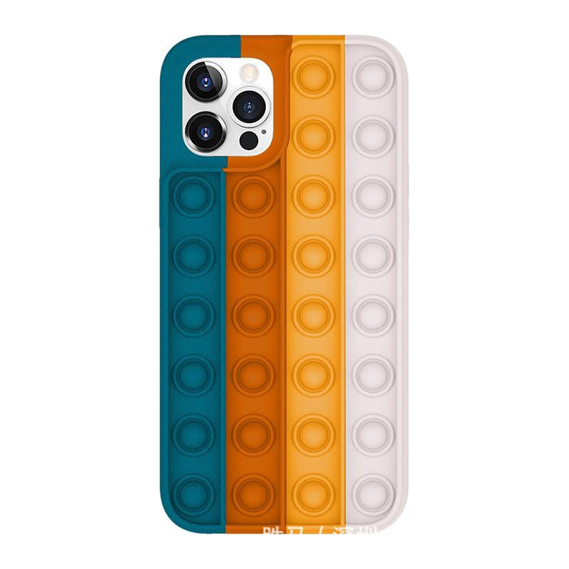 Toy Phone Case, Push Pop Bubble Fidget Sensory Protecive Case for iPhone