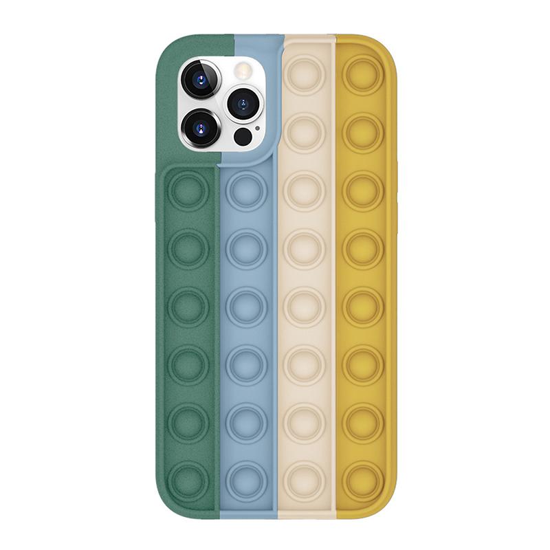 Toy Phone Case, Push Pop Bubble Fidget Sensory Protecive Case for iPhone