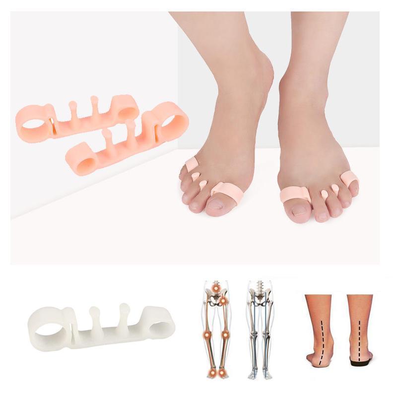 5 Holes Silicone Pedicure Foot Care Tool,1Pair