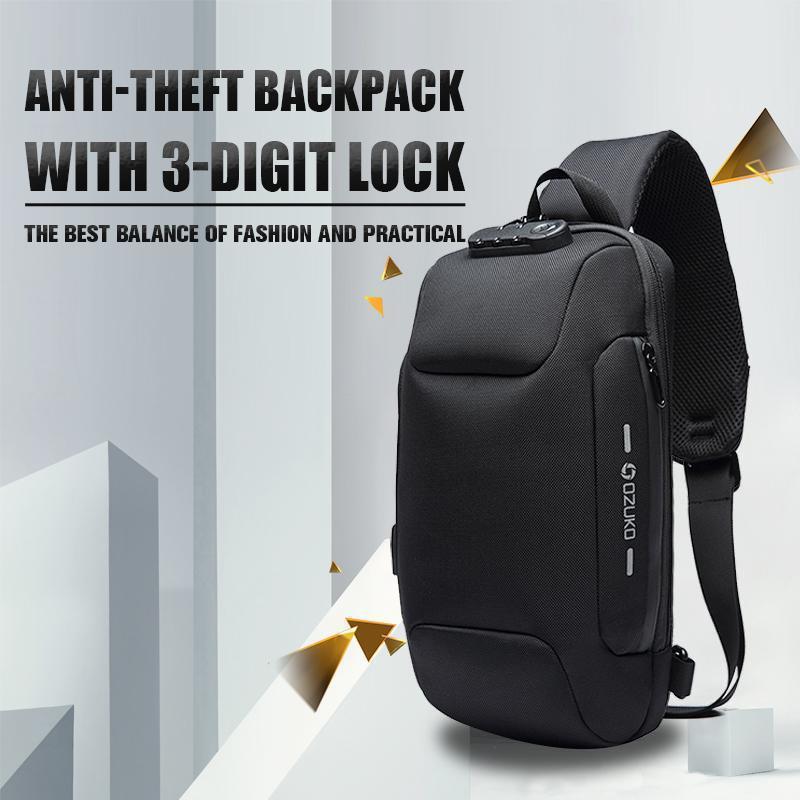 Anti-theft Backpack With 3-Digit Lock