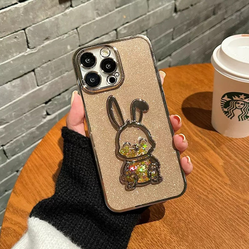 3D Bunny Phone Case Compatible with iPhone