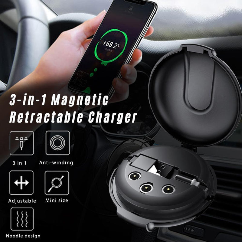 3-in-1 Magnetic & Retractable Charger