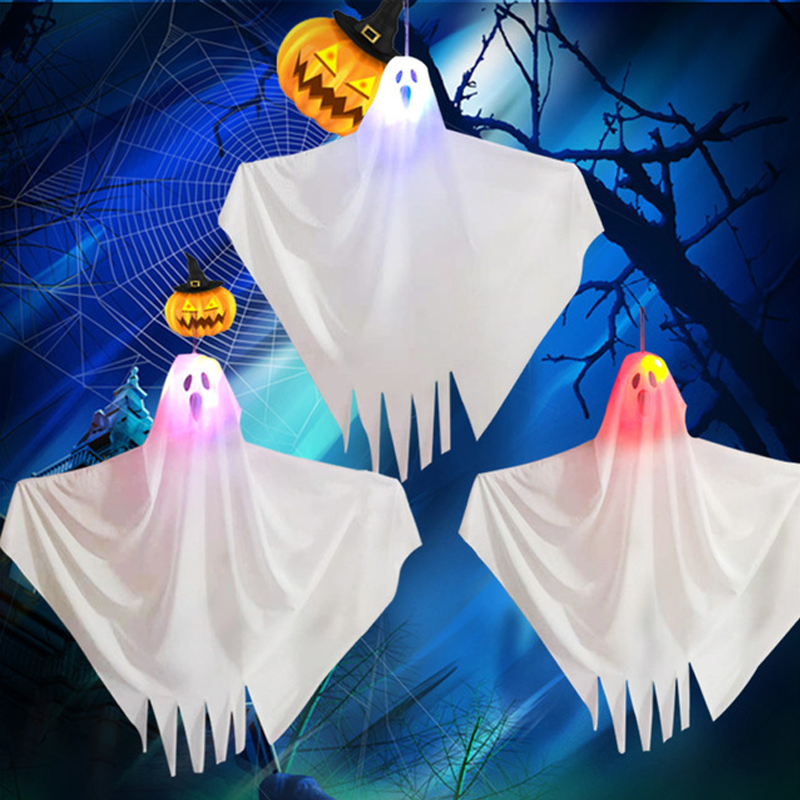 (🎃Early Halloween Promotion🎃) Halloween Decoration LED Light Hanging Ghost