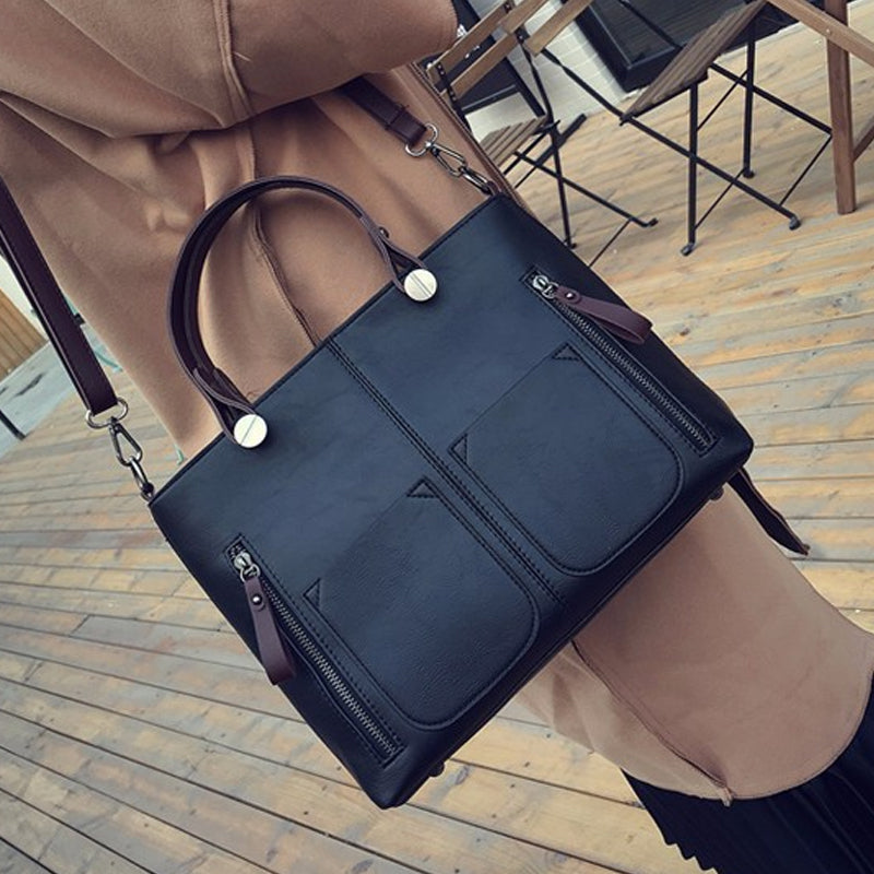 Ladies Vintage Leather Shoulder Bag