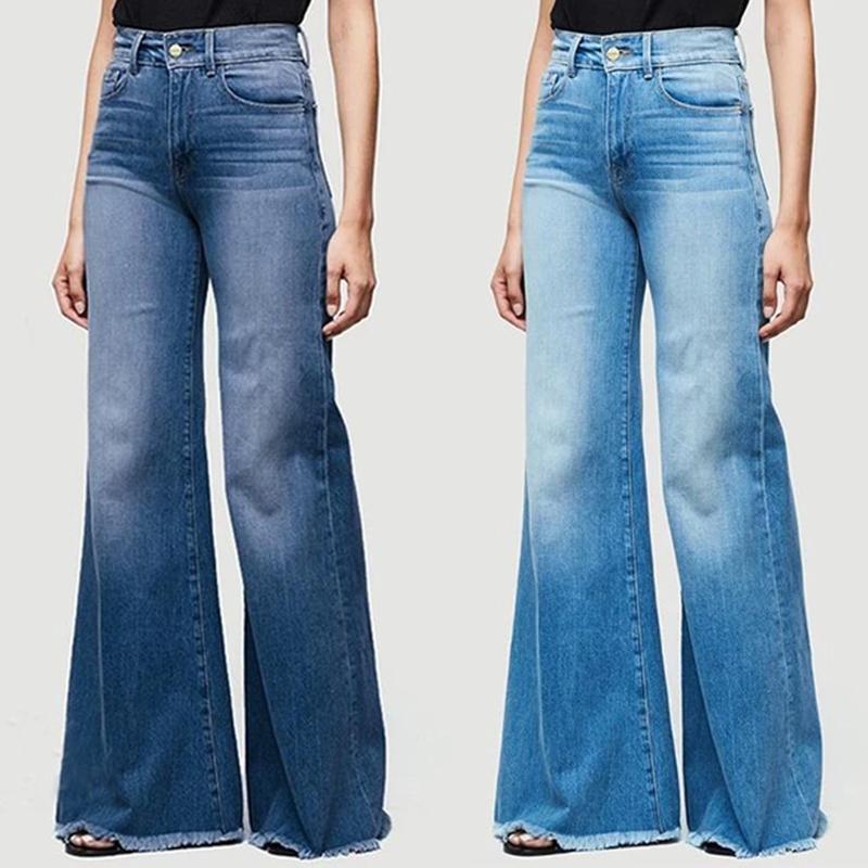 Haloera ™ 70s Plus Size Bell Bottom Jeans