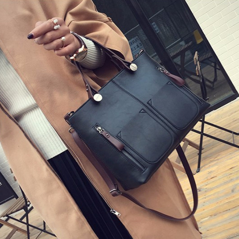 Ladies Vintage Leather Shoulder Bag