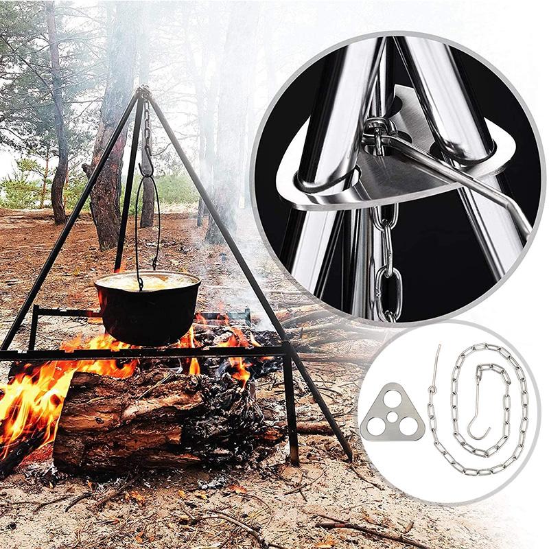 Stainless Steel Triangle Campfire Stand