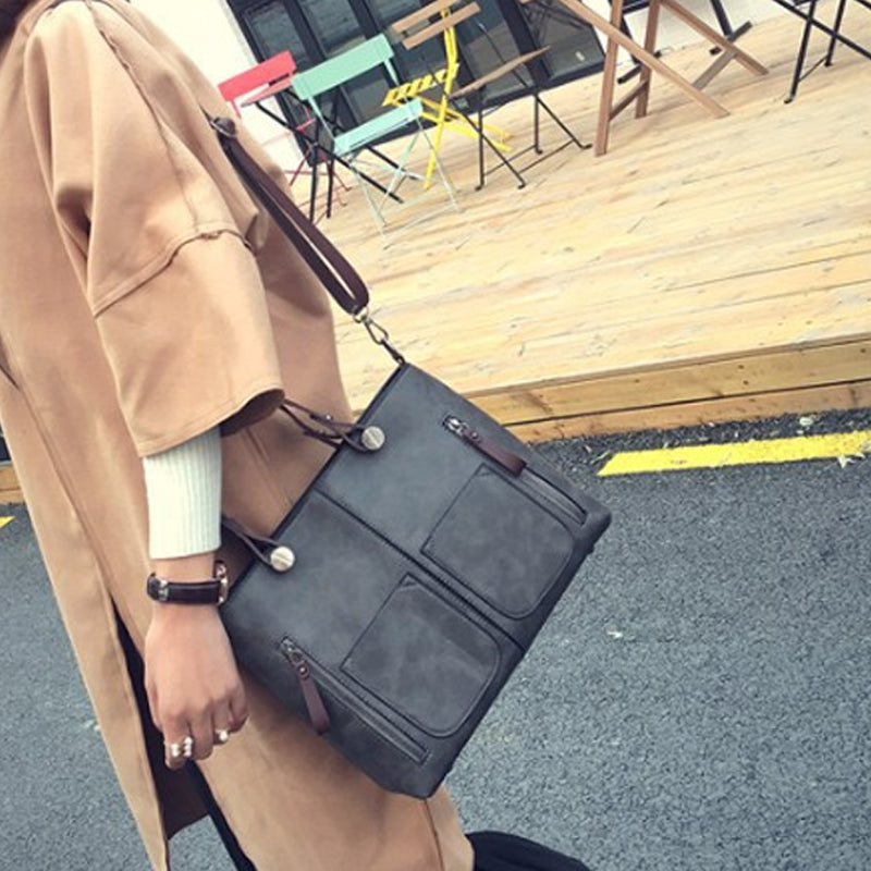 Ladies Vintage Leather Shoulder Bag