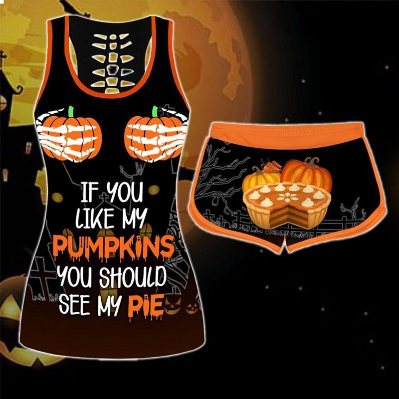 (🎃Early Halloween Promotion🎃) Halloween Pumpkin Vest Set