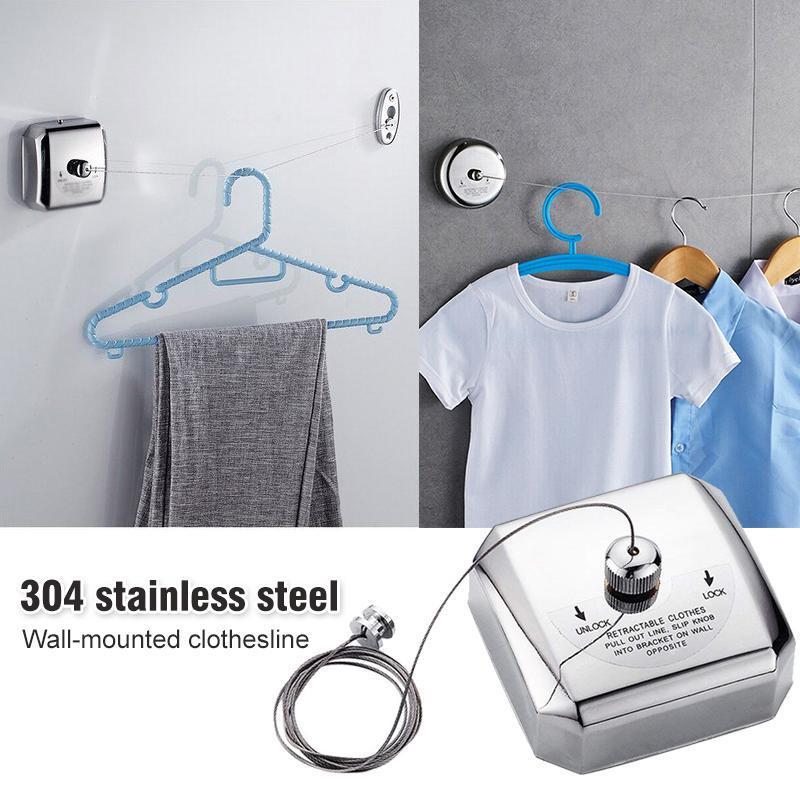 304 Stainless Steel Telescopic Clothesline
