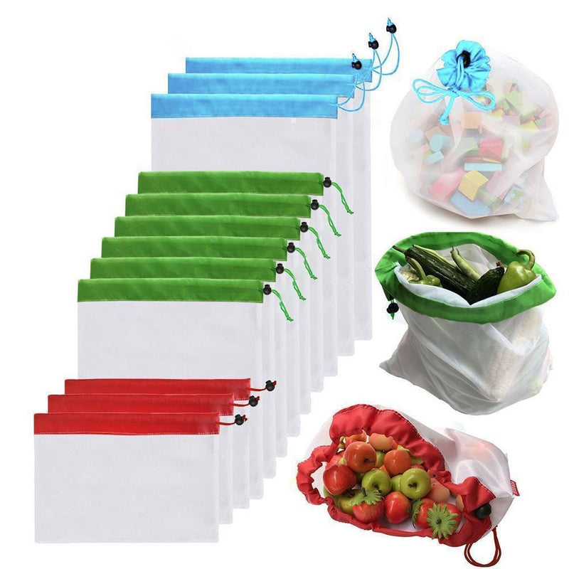 Ecological and Reusable Portable Bag (1 pack=12 pieces)