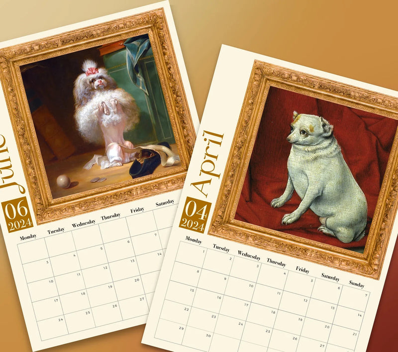 Weird Medieval Dogs 2024 Calendar