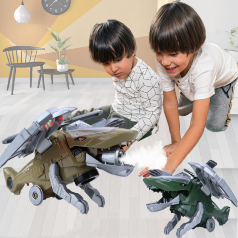 LED Transforming Dinosaur Helicopter Toy