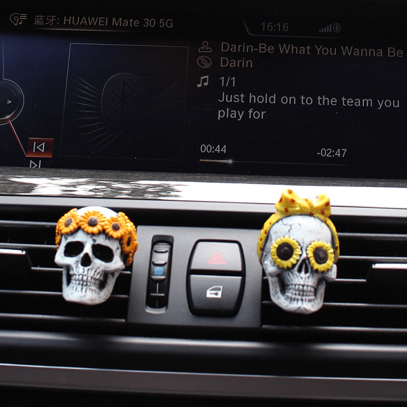 (🎃Early Halloween Promotion🎃) Evil Skulls With Air Freshener (2 PCs)