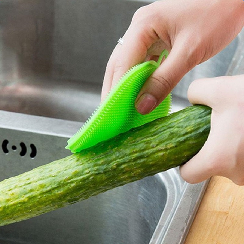 Silicone Multi-purpose Scrubber Sponge, 5 PCs