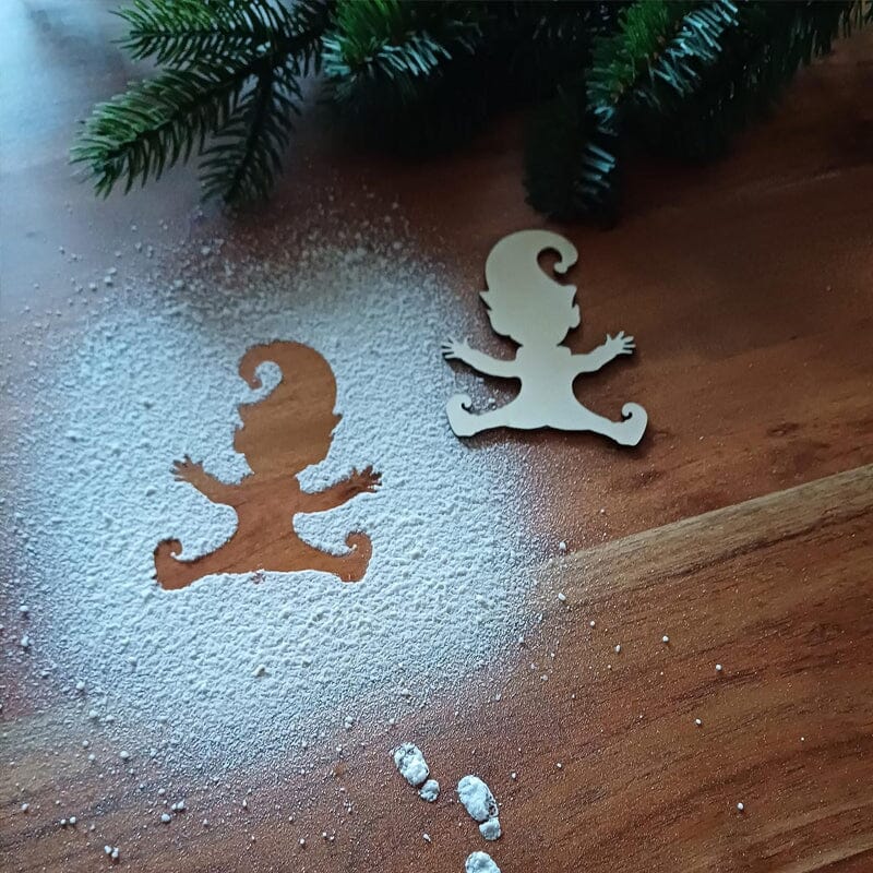 🎄Christmas Footprints Stencil For Gnomes🎅