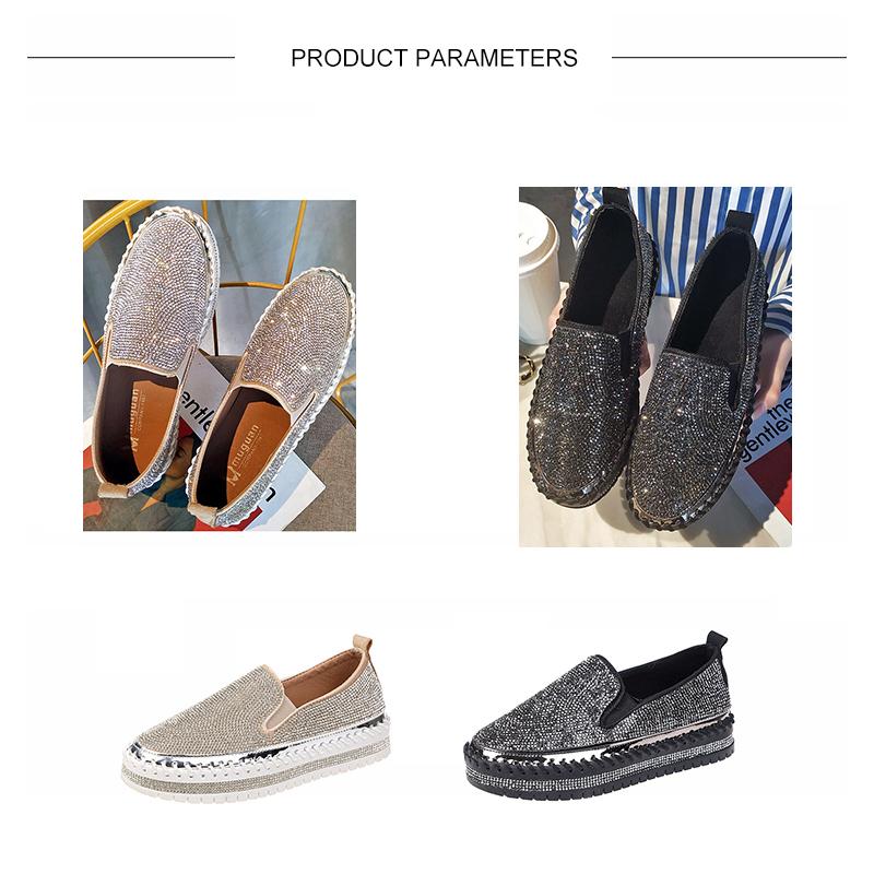 Rhinestone Slip-on Loafers/ Sneakers