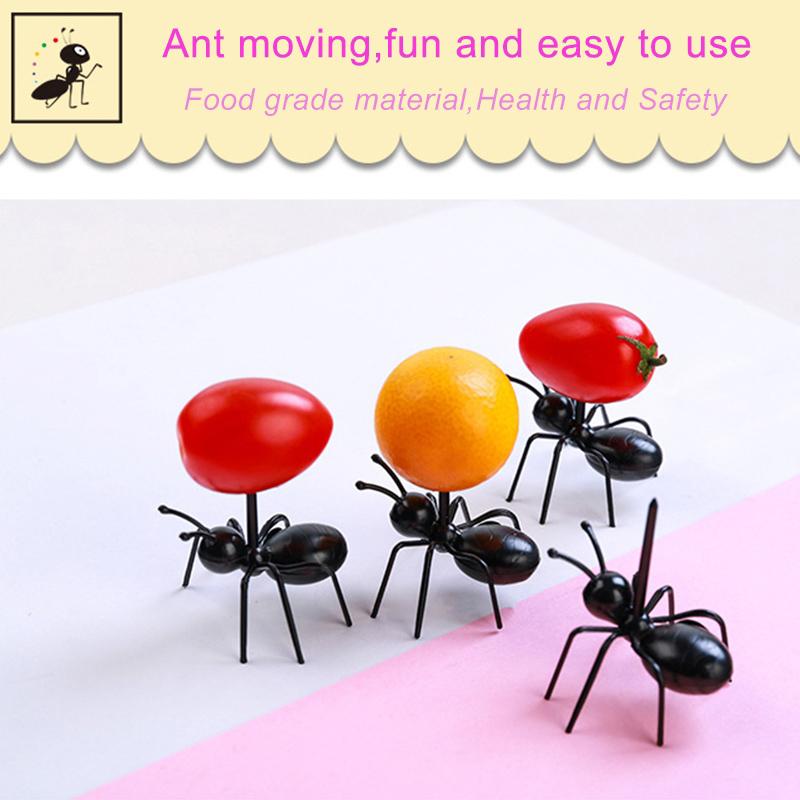 Hardworking Ants Moving Fruit Fork
