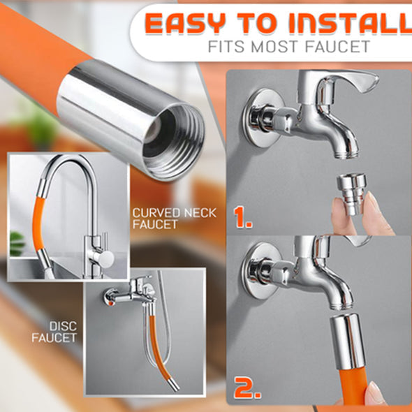 Foaming Flexible Water Tap Extender