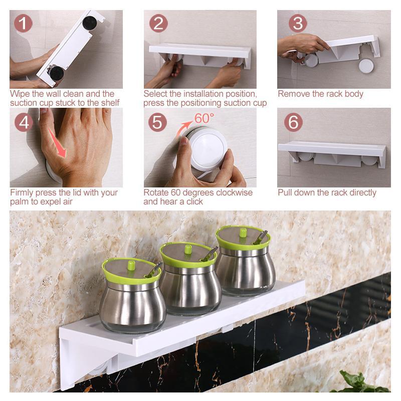 Suction Cup Bathroom Shelving Organizer