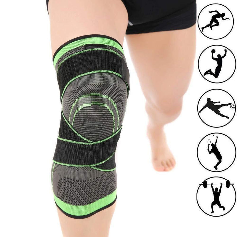 3D Design Knee Brace With Adjustable Strap For Pain Relief (Single)