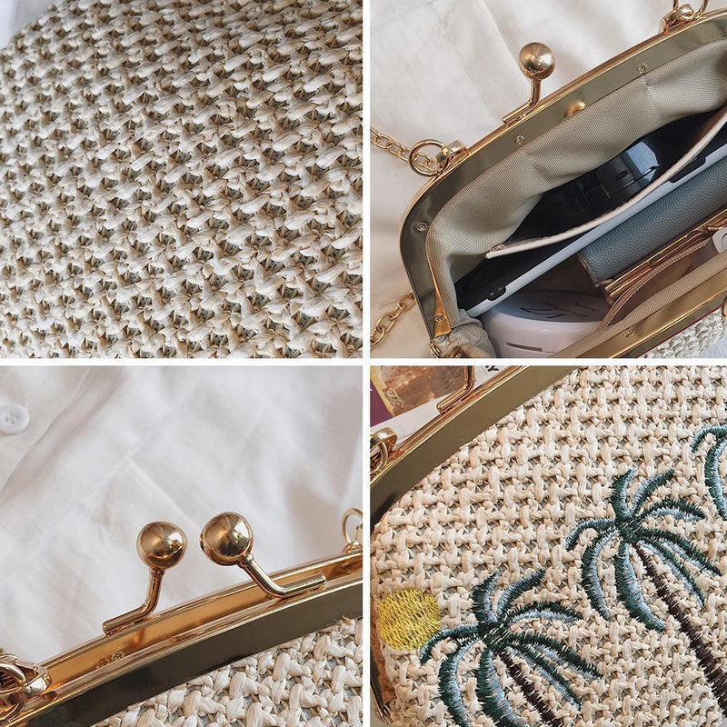 Woven Chain Crossbody Bag