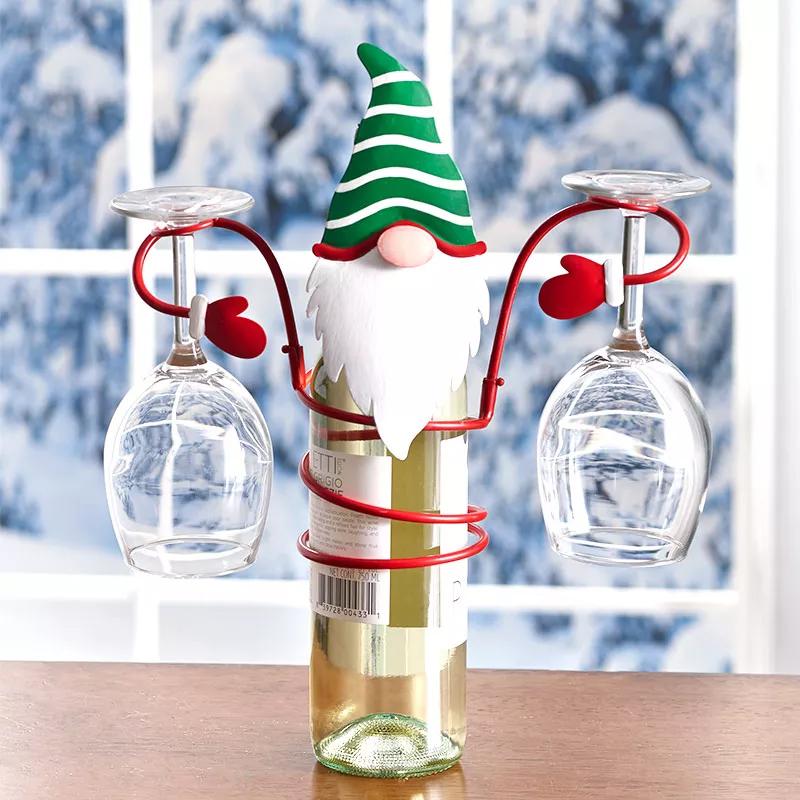 (🎅Early Xmas Sale - Save 50% OFF🎅) Holiday Wine Bottle & Glass Holders