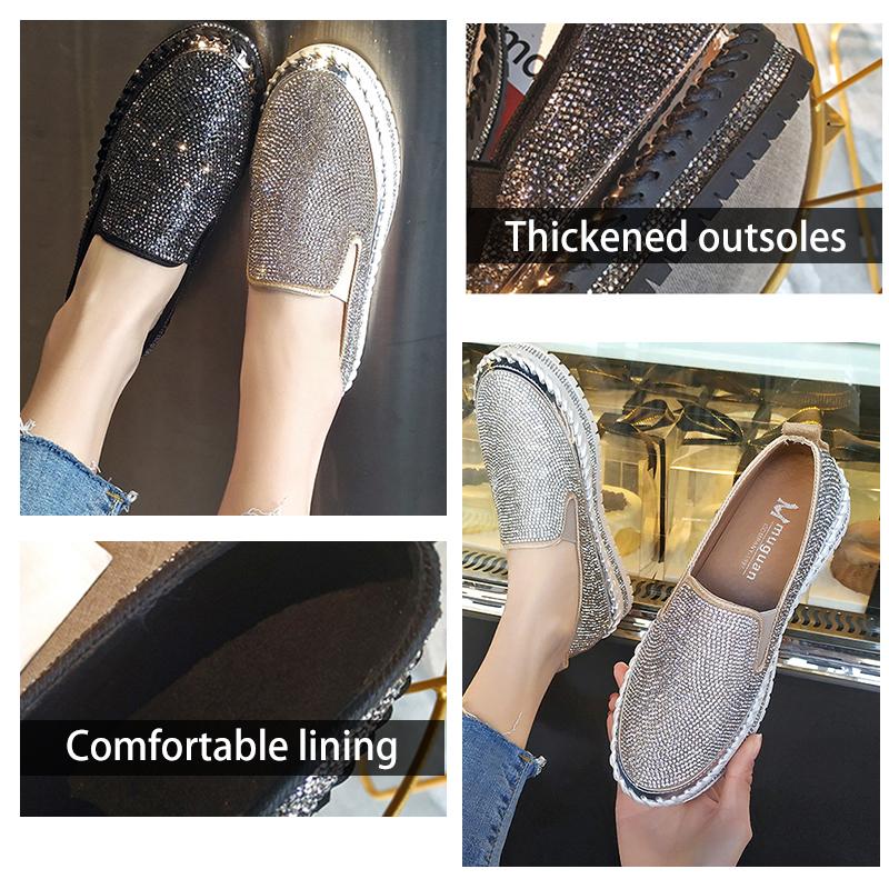 Rhinestone Slip-on Loafers/ Sneakers