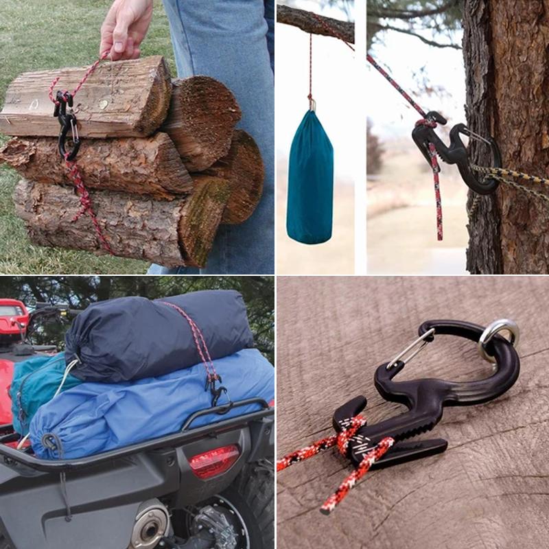 Rope Tightening Mechanism With Carabiner Clip