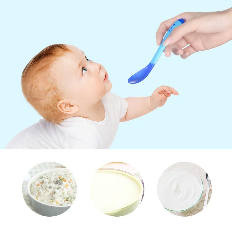 Silicone Heat-Sensitive Spoons for Baby