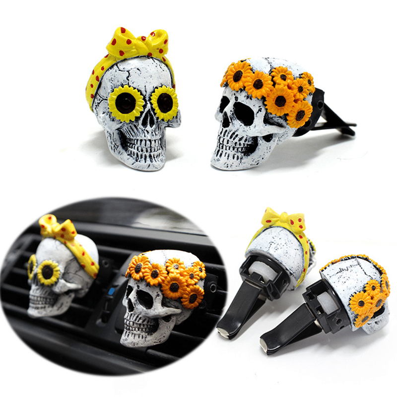 (🎃Early Halloween Promotion🎃) Evil Skulls With Air Freshener (2 PCs)