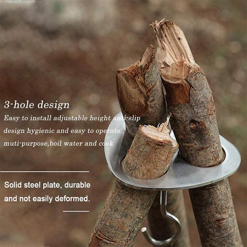 Stainless Steel Triangle Campfire Stand