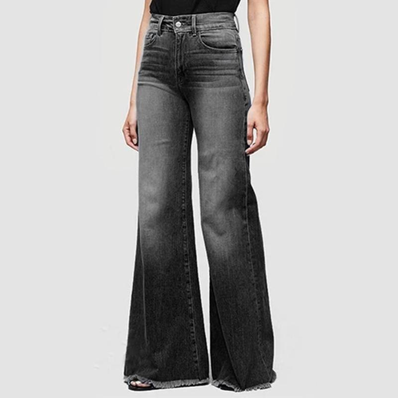 Haloera ™ 70s Plus Size Bell Bottom Jeans