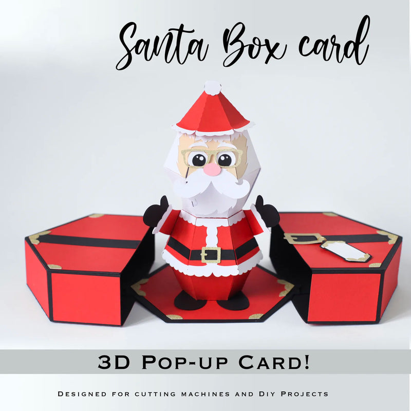 🎅3D Santa Claus Prank Pop-up Box card🥳